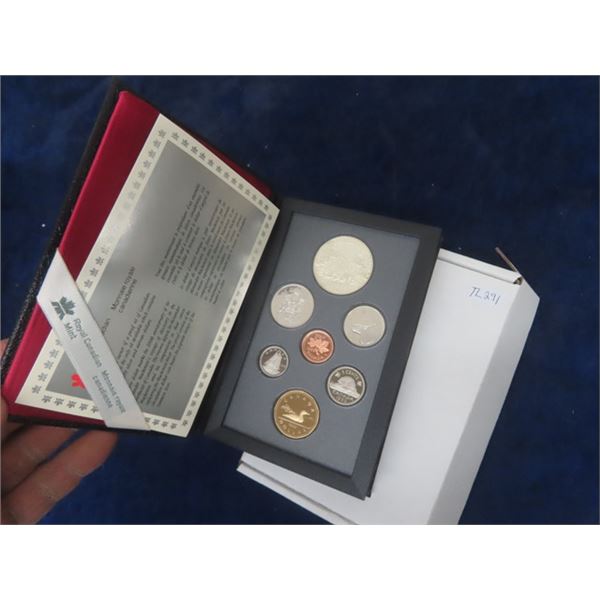 Canada 1989 Proof-Set Explorer Dollar is Silver