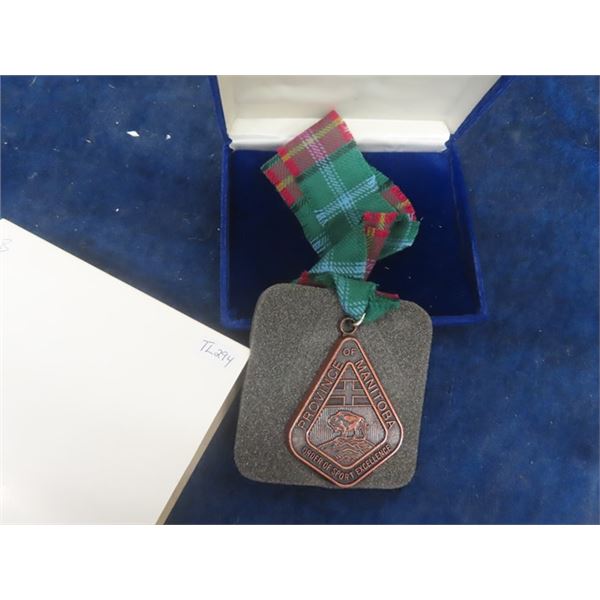 Manitoba Medal of Sport Excellence in Blue Velvet Presentation Case