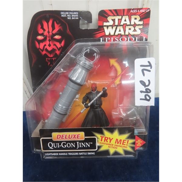 Star Wars 1998 Very Scarce Deluxe Darth Maul Figure Error Wrong Name Insert- Mint + Sealed