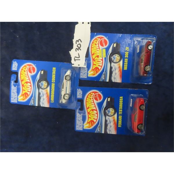 2 Hot Wheels 1990 Nissan 300 Mint + Sealed & Hot Wheels 1990 Rare Lamborghini Countach Mint + Sealed