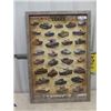 Image 1 : Framed Picture 26" x 38" of WW2 Tanks Used in Battle VF Condition