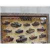 Image 2 : Framed Picture 26" x 38" of WW2 Tanks Used in Battle VF Condition