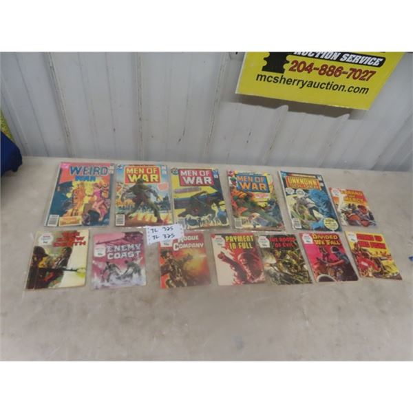 Assortment of British Fleetwoods + DC War Time Comics 1970's - 80's