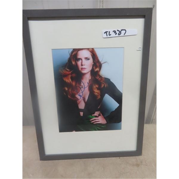 Amy Adams 13" x 17" Picture Framed with Certificate on Back