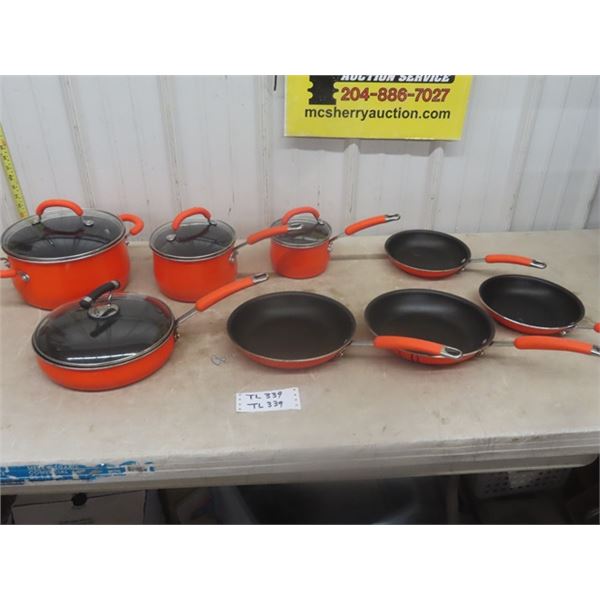Rachel Ray 7pc Cookware with Lids - Non Stick