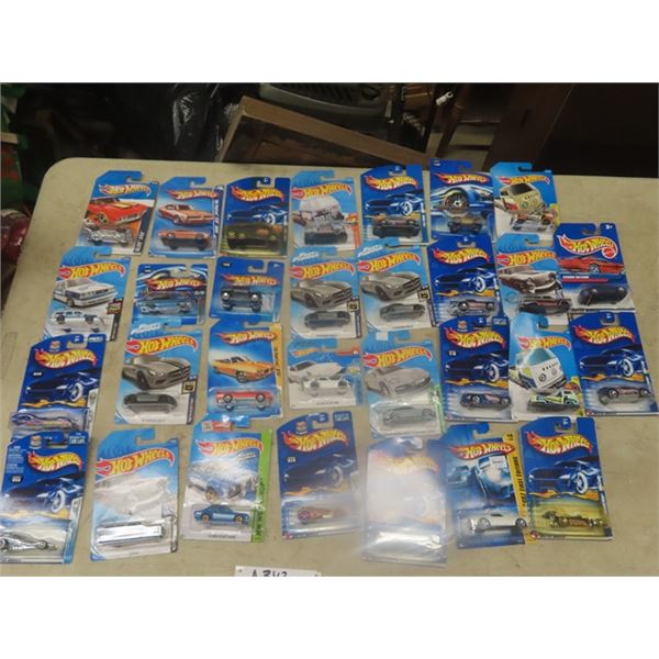 Lot of 30 Carded Hot Wheels