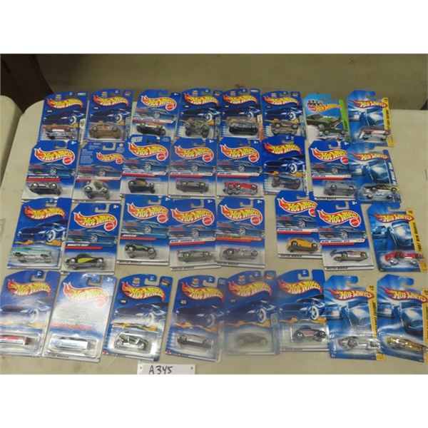 Lot of 32 Carded Hot Wheels