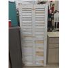Image 3 : Vintage Dental Metal Cabinet 30" x 18" x 36" & Wooden Door Slatted 28" x 66"
