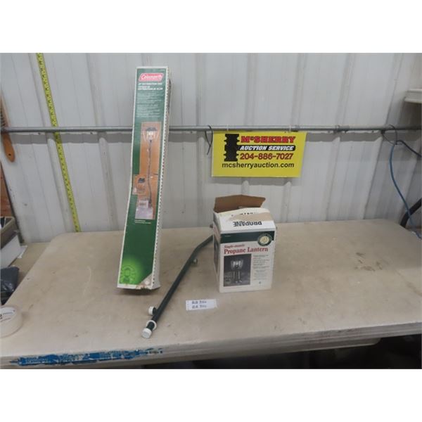 2 Coleman 30" Distribution Trees - 1 Boxed, Northern Escape Single Mantle Propane Lantern in Box