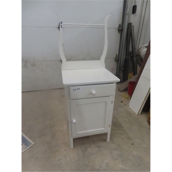 Small Painted Wash Stand with Harp 16" x 20" x 30"