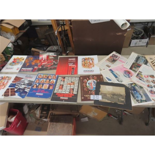 Rigid Tool Pin Up Calendars, Misc. Magazines - Great Ads