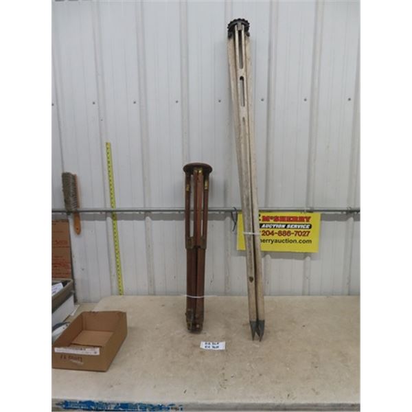 2 Transit Surveying Tripods