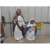 Image 1 : Vintage Nativity Blow Molds - Tallest 36"