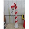 Image 3 : 2 Vintage Blow Molds; Candy Cane, Singing Boy 40" Tall