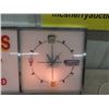 Image 2 : Breault's Carpet Light Up Sign/Clock- Metal Case + Plastic Faces 3" x 12" x 27"