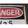 Image 3 : Porcelain ' Danger ' Has Poisonous Gas Sign 10" x 14"