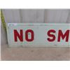 Image 2 : Painted Tin No Smoking Sign 10" x 48"