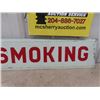 Image 3 : Painted Tin No Smoking Sign 10" x 48"