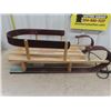Image 3 : Clement Sled - Has been Repaired with Skis 34" Long