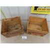 Image 4 : Lot of 2 Wooden Drambuie Boxes 10.5" x 13" x 14.5"