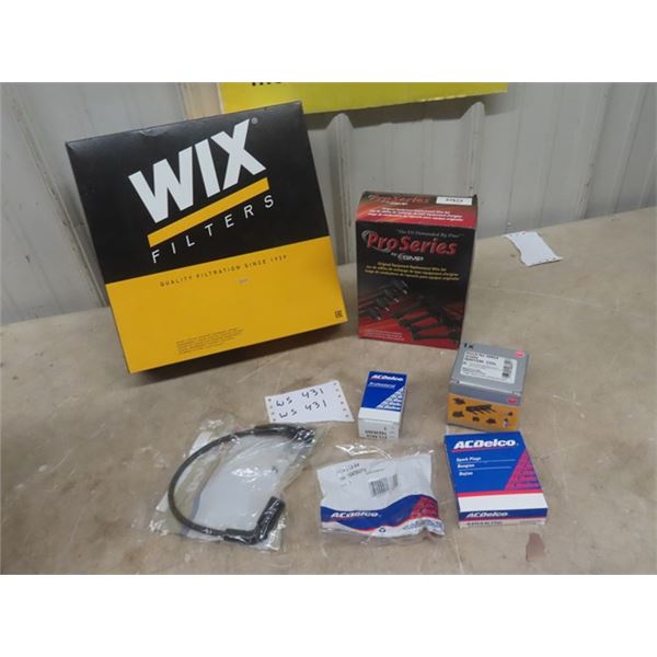 New Parts for GM Vortec; Filter, Spark Plugs, Ignition Coil, Wiring plus more