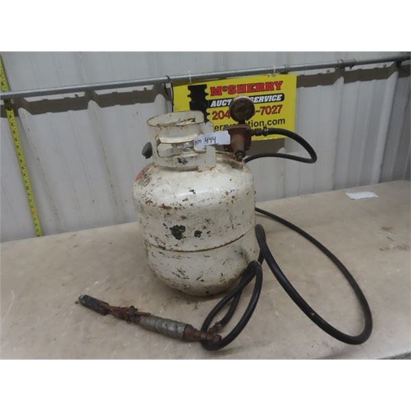 Propane Tank 2/3 to 3/4 Full with Soldering Torch Ends