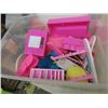 Image 5 : Barbie Accessories; Horse, Doll House Furniture, Car plus more with Storage Bin