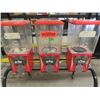 Image 3 : 6 Bank Gumball Machines on Rack with Wheels- Key Works All 6 Machines 17" x 34" x 63"