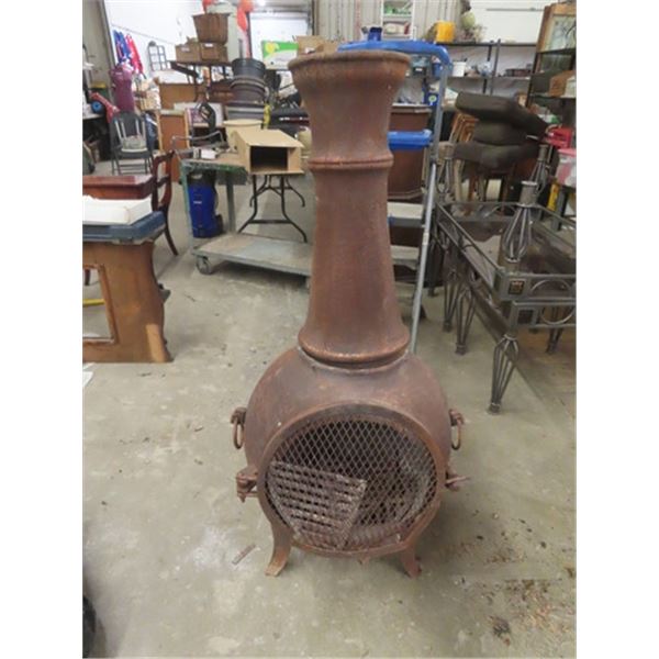 2 pc Cast Chiminea 52" Tall