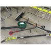 Image 1 : Weed Eater Gas Blower, Ryobi Electric Branch Cutter, Lawn Edger, Dan D Lion Picker, Shovel
