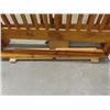 Image 3 : Pine Sleigh Headboard with Footboard 79" Wide Includes Rails