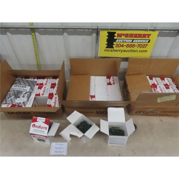 Ondura 3" Fasteners with Washers, Midwest Green 32 Boxes 100 - 4 Boxes No Washers - Roofing Nails