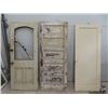Image 1 : 3 Old Solid Wood Doors; 2) 32" x 79" , 1) 30" x 77"