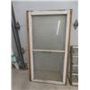 Image 3 : 2 Wooden Framed Windows - Largest 33" x 60" 12 Panel Window is 25"x 33"