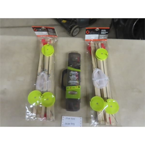 2 Multi Pack Ice Tip Up Kits , Walleye Easy Tackle System Kit - All New