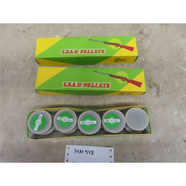 3 Boxes of Lead Pellets - 2000 per Box