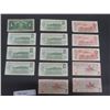 Image 7 : Various Canadian $1 + $2 Paper Bills ; 1937 , 1973, 1974, 1986