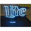 Image 1 : Lite Beer Neon Sign 13" x 17" - Works Well