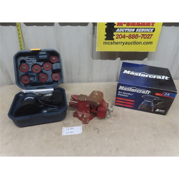 Mastercraft Arc Sander/Polisher - in Box, Combination Vice + Pipe Vice - AC #440