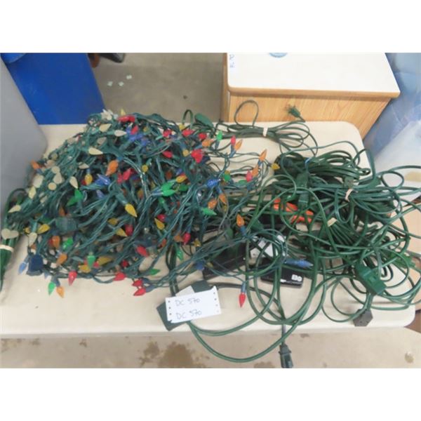 Assorted Christmas Lights + Chords