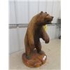 Image 2 : Nice Carved Wooden Bear Statue 27" Tall