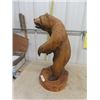 Image 3 : Nice Carved Wooden Bear Statue 27" Tall
