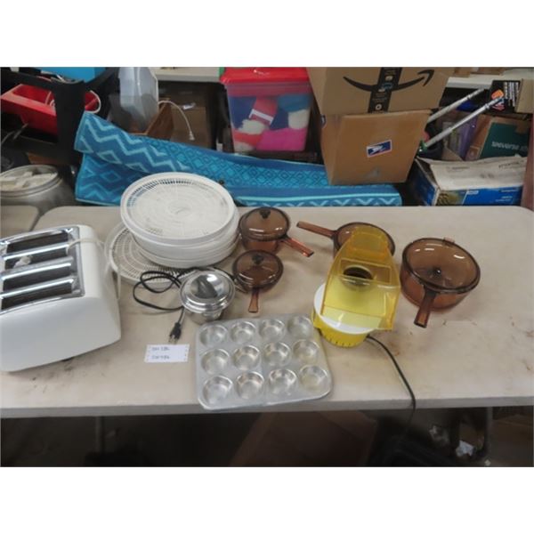 4 Slice Toaster, Vision Pots, Popcorn Maker