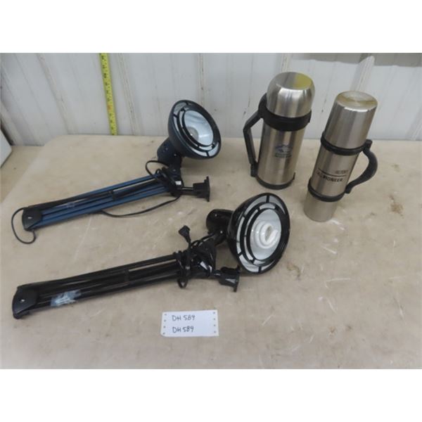 2 Flex Lamps + 2 Stainless Steel Thermos