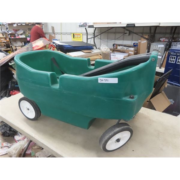 Large Green Plastic Henry Wagon