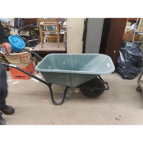 Garant Plastic Tub with Metal Frame Wheel Barrow