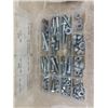 Image 2 : 7 Plastic Parts Bins with Assorted Bolts, Washers + Nuts