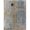 Image 4 : 7 Plastic Parts Bins with Assorted Bolts, Washers + Nuts