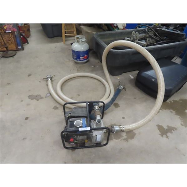 Powerfist 2.66 HP 1 1/2" Water Pump with Hose