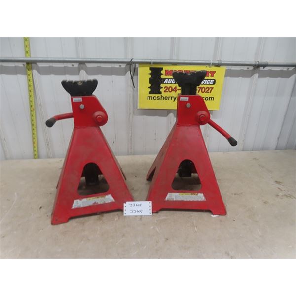 (2) 12 Ton Heavy Duty Jack Stands